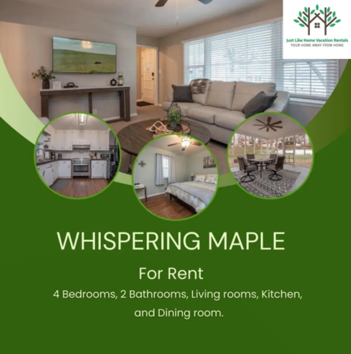 The image showcases a spacious, light-filled living area with a plush, inviting sofa, a large TV perfect for movie nights, an elegant dining table for family meals, and a modern kitchen ideal for shared cooking experiences. The cozy, open-concept layout highlights the welcoming and homey atmosphere, with tasteful décor and warm lighting creating a sense of comfort and relaxation.